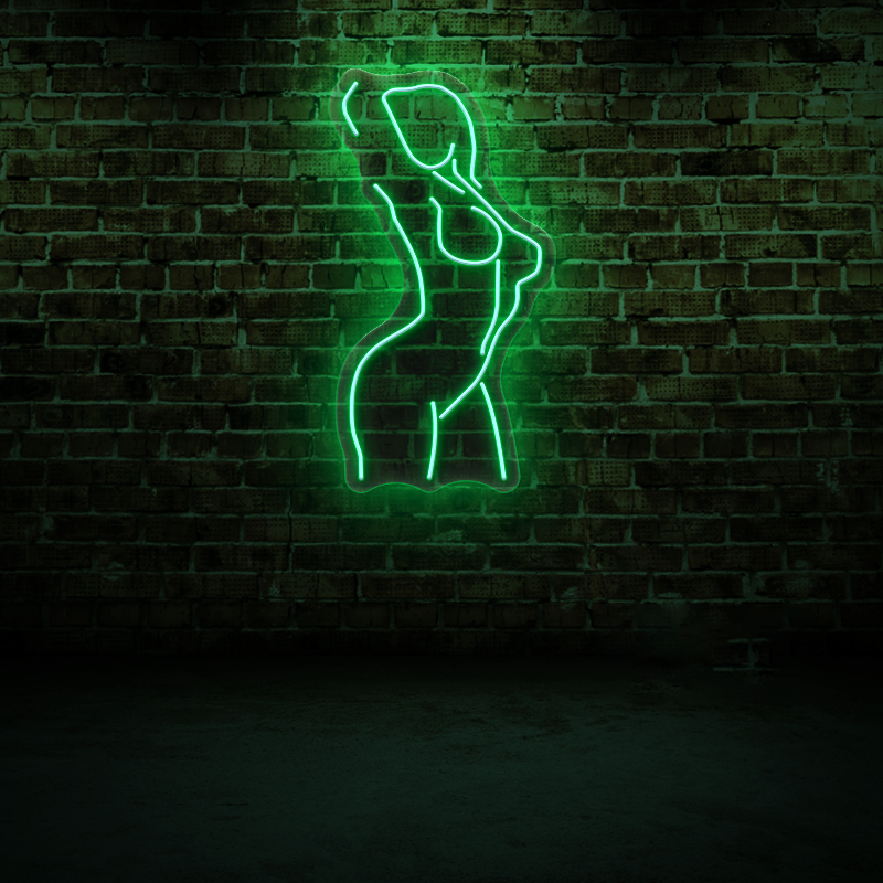 Girl's body Neon sign