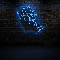 Hand in hand Neon sign