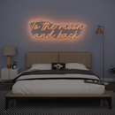 To the moon and back Neon sign