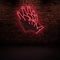 Hand in hand Neon sign