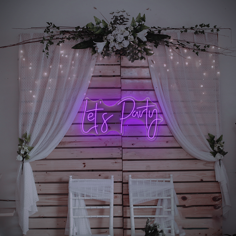 Let`s party Neon sign