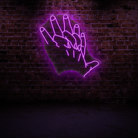 Hand in hand Neon sign