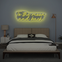 To the moon and back Neon sign