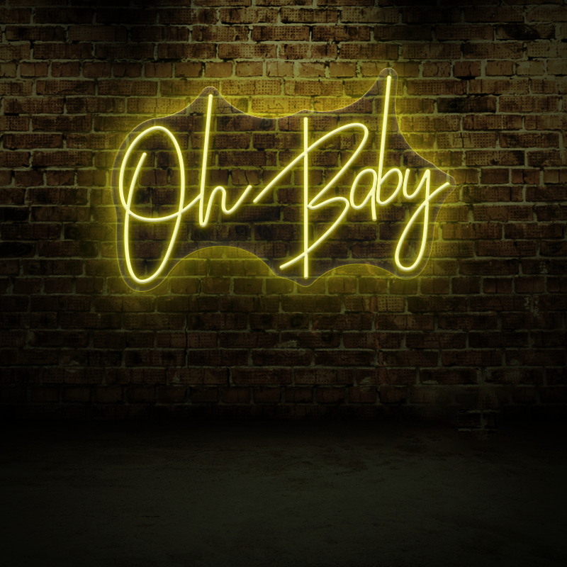 Oh Baby kids room Neon sign